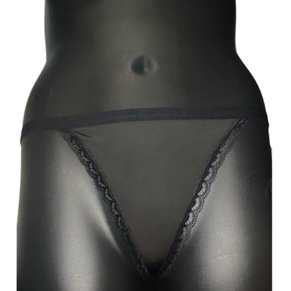 Frederick's of Hollywood Other - Frederick's of Hollywood Kiara panties Thong Panties Black New Size 1X